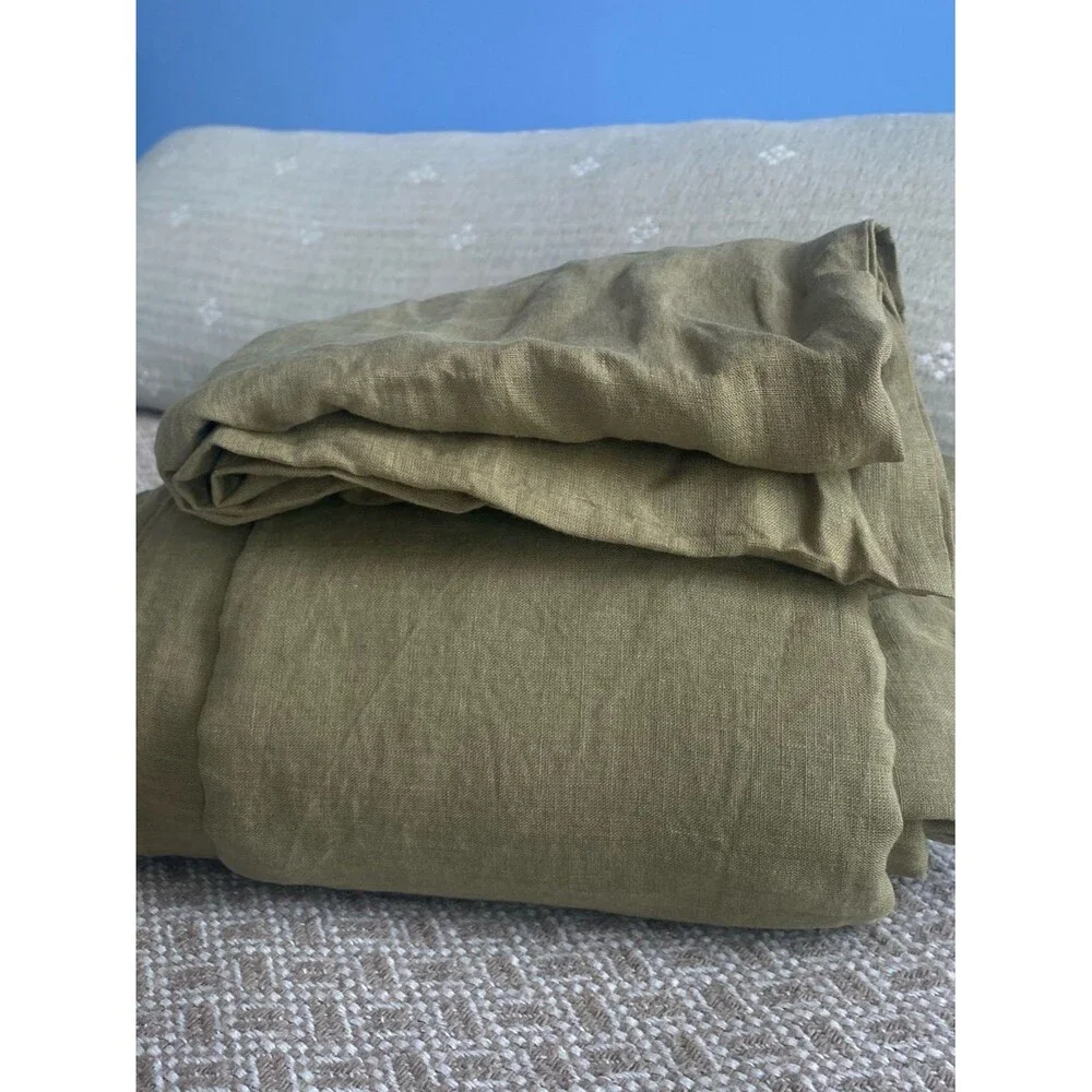 NWOT Quince Twin Linen Duvet Cover with Pillow Case